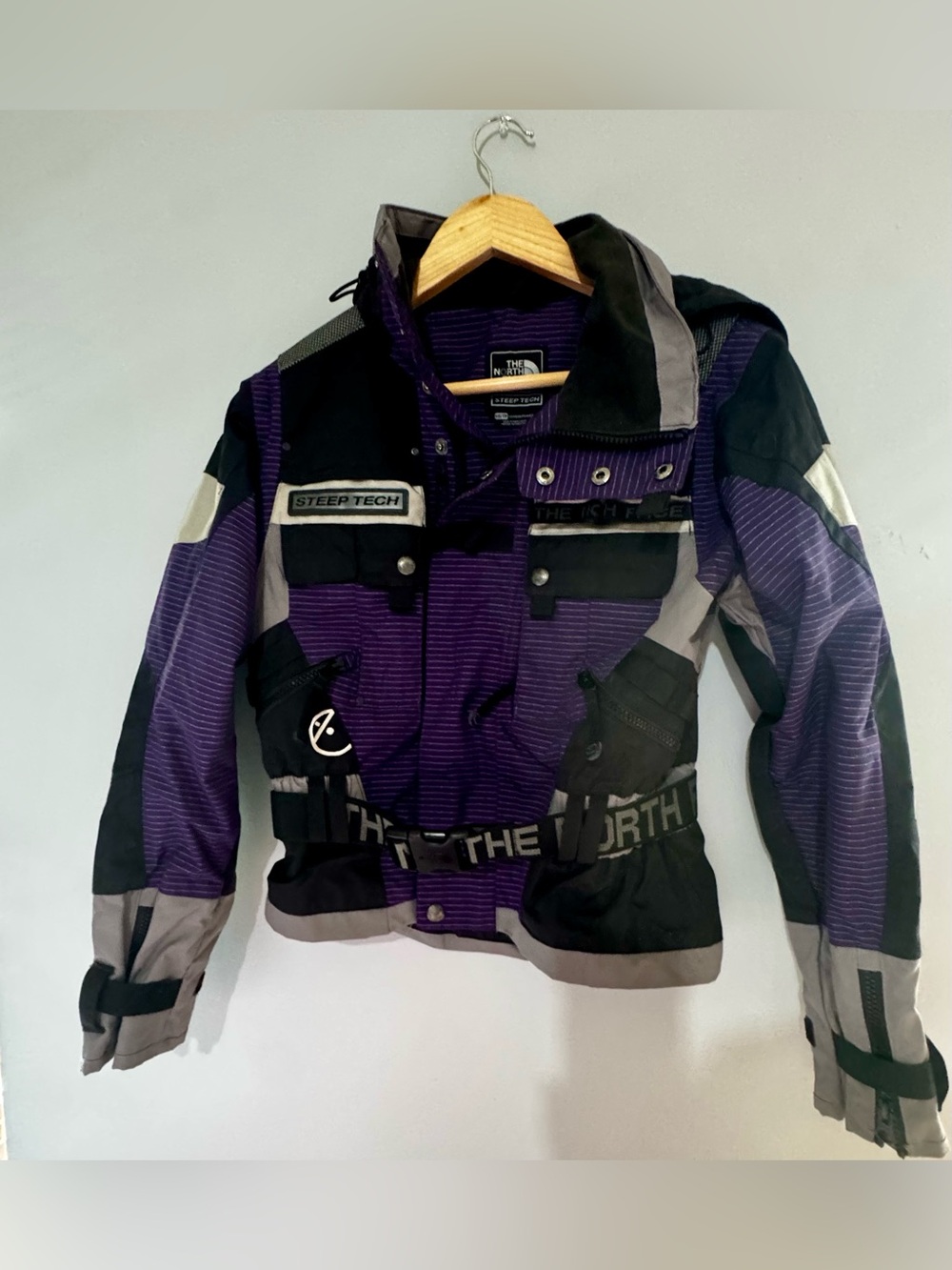 The North Face Steep Tech Purple and Black Ski Jacket